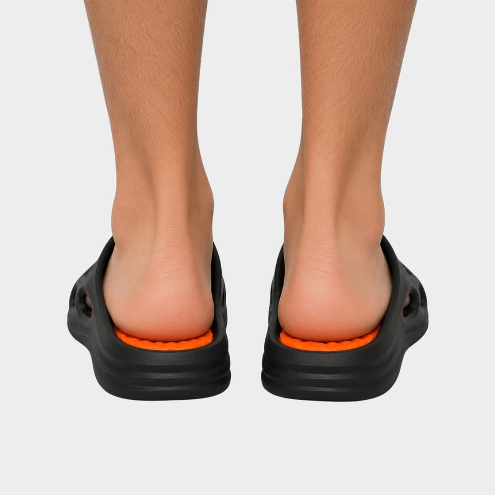 Hiking Camping mens non slip walking sandals thick sole massage slides