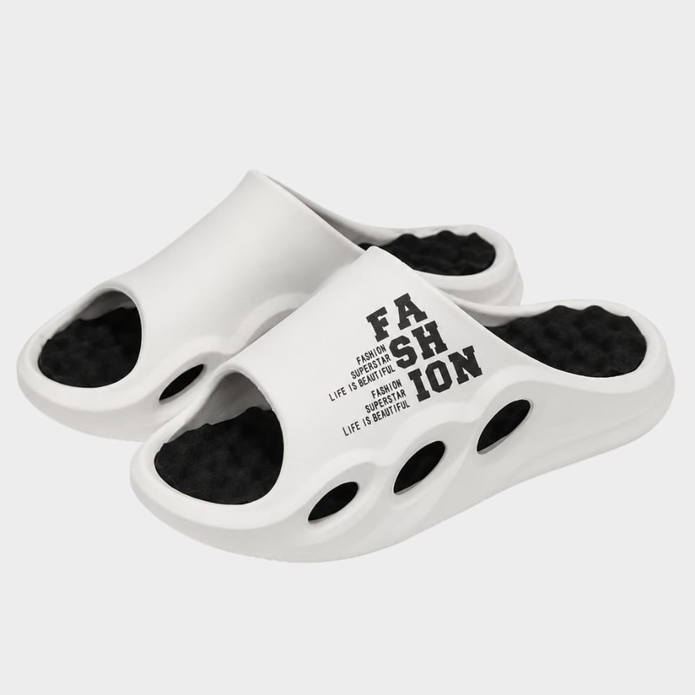 Hiking Camping mens non slip walking sandals thick sole massage slides