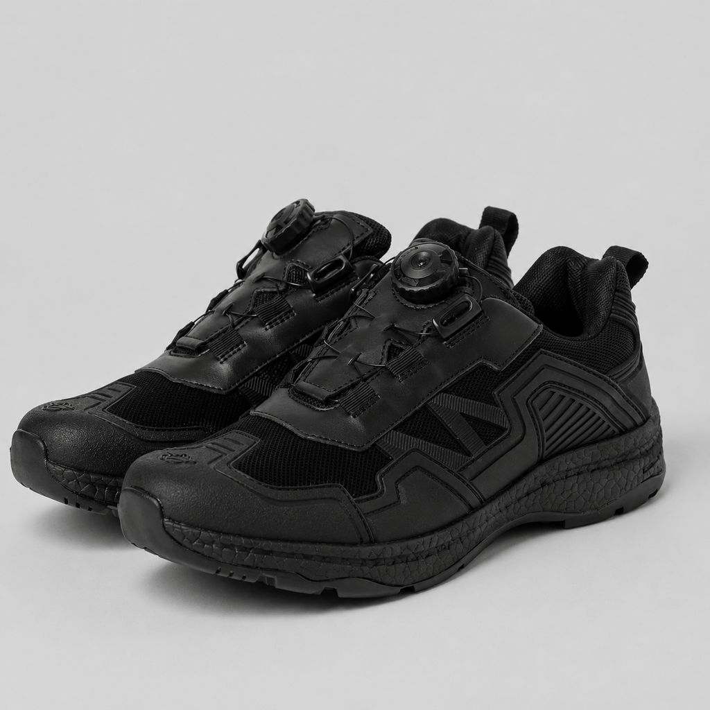 Hiking Camping mens quick lacing hiking shoes breathable outdoor training