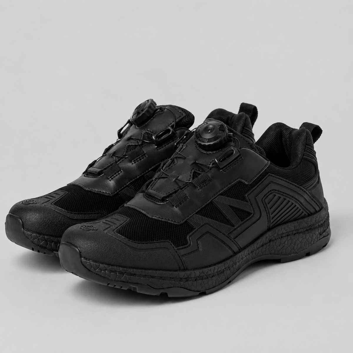Hiking Camping mens quick lacing hiking shoes breathable outdoor training