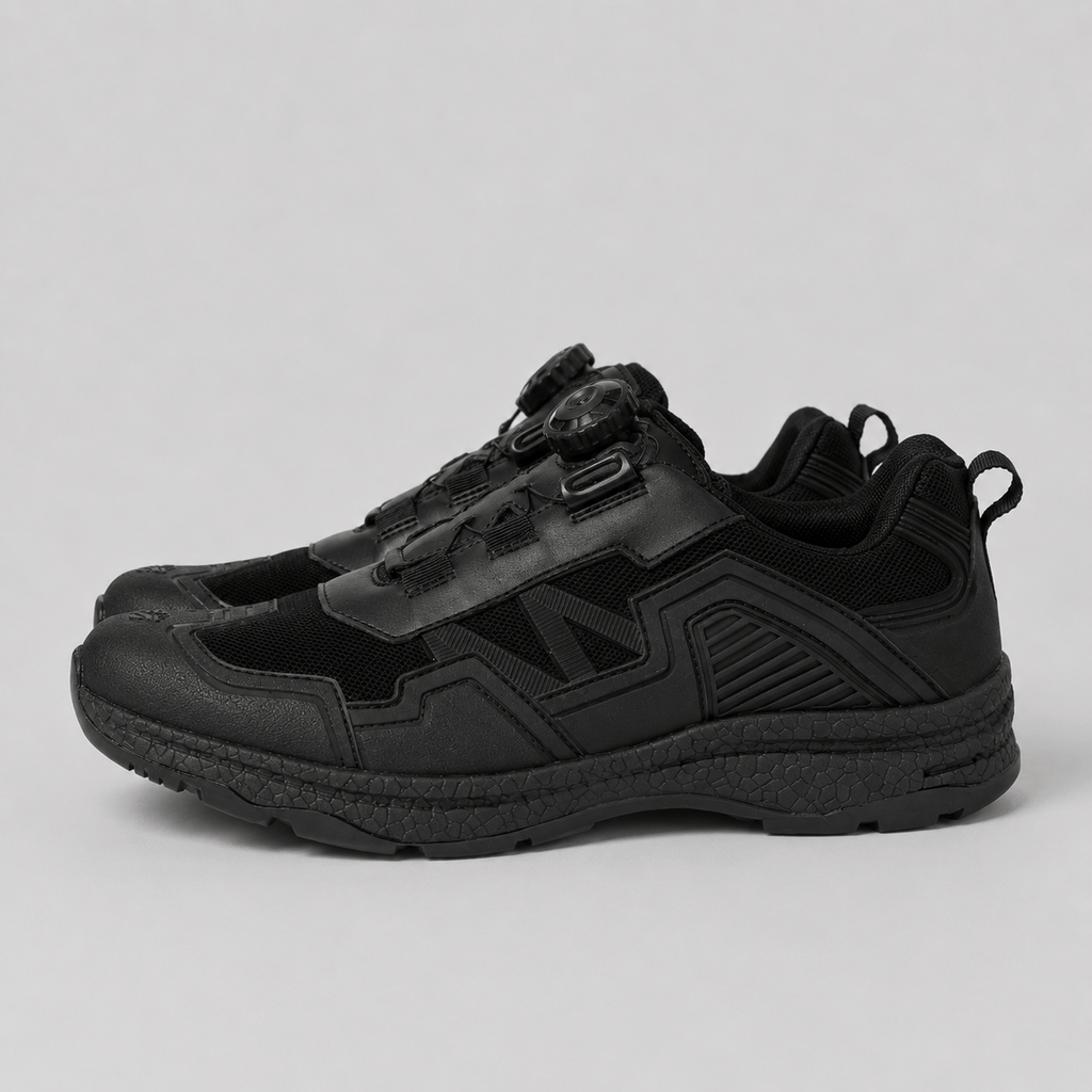Hiking Camping mens quick lacing hiking shoes breathable outdoor training