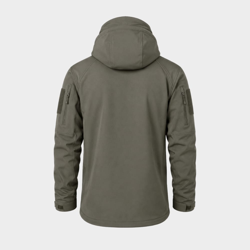 Hiking Camping mens tactical softshell jacket hooded windproof waterproof