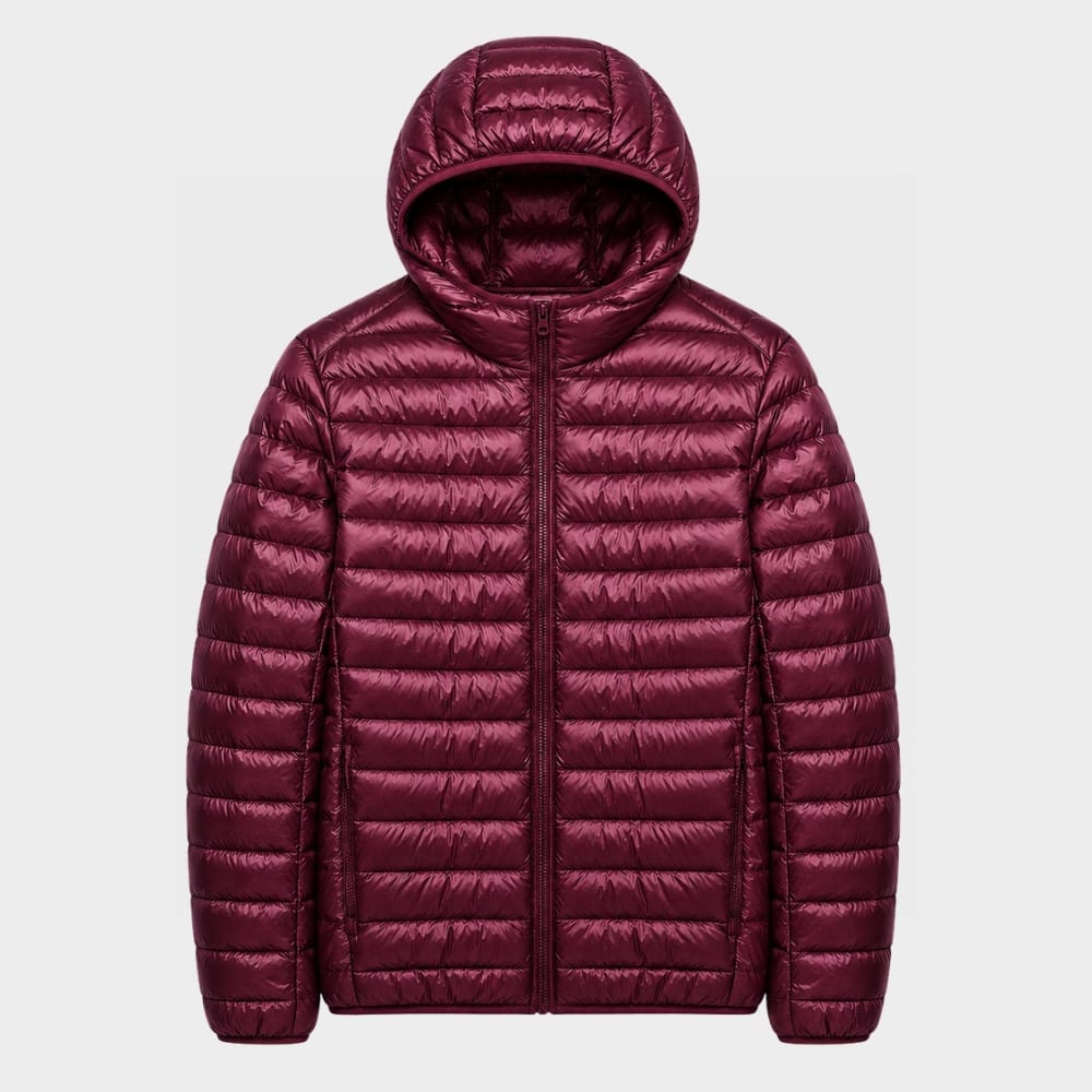 Hiking Camping mens ultralight duck down puffer jacket windproof