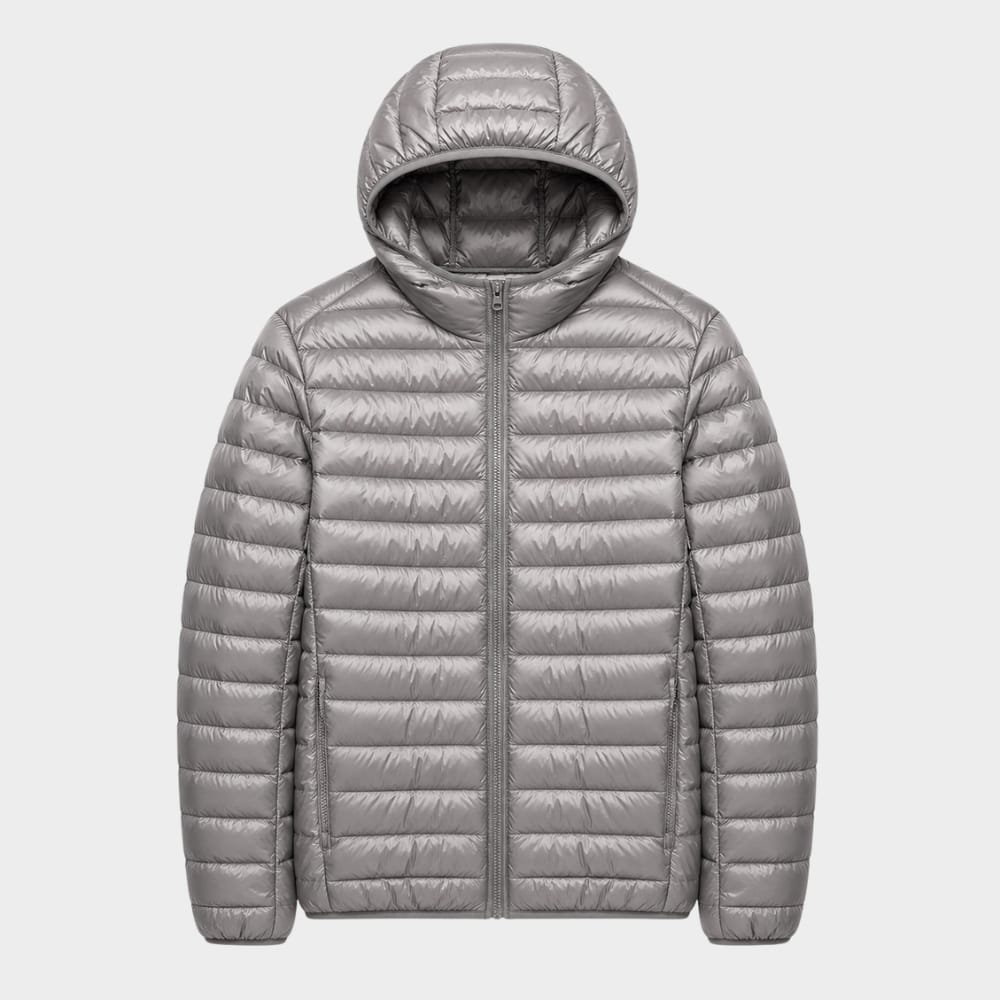 Hiking Camping mens ultralight duck down puffer jacket windproof