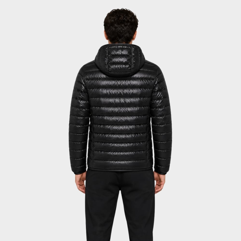 Hiking Camping mens ultralight duck down puffer jacket windproof