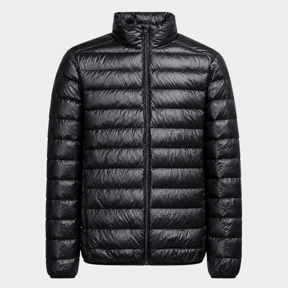 Hiking Camping mens ultralight hooded down jacket packable warm