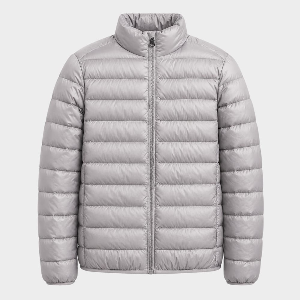Hiking Camping mens ultralight hooded down jacket packable warm
