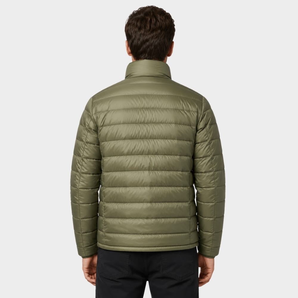Hiking Camping mens ultralight hooded down jacket packable warm