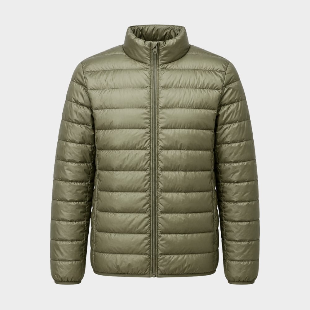Hiking Camping mens ultralight hooded down jacket packable warm