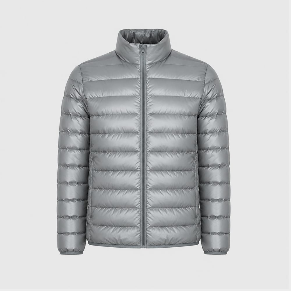 Hiking Camping mens ultralight hooded down jacket winter slim fit