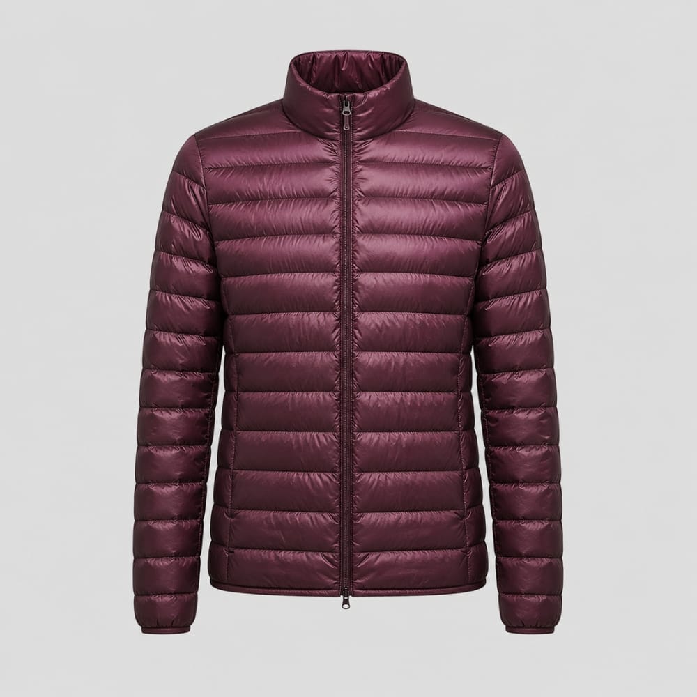 Hiking Camping mens ultralight hooded down jacket winter slim fit