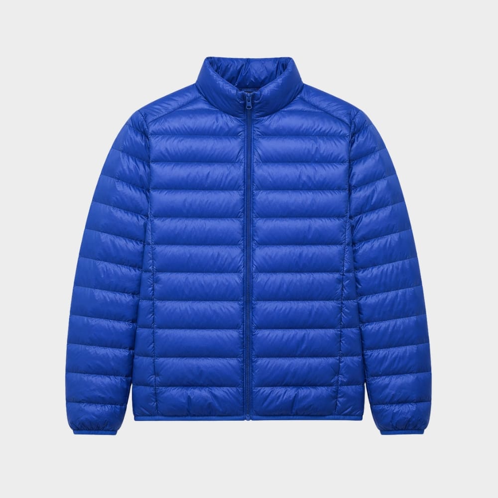 Hiking Camping mens ultralight hooded down jacket winter slim fit