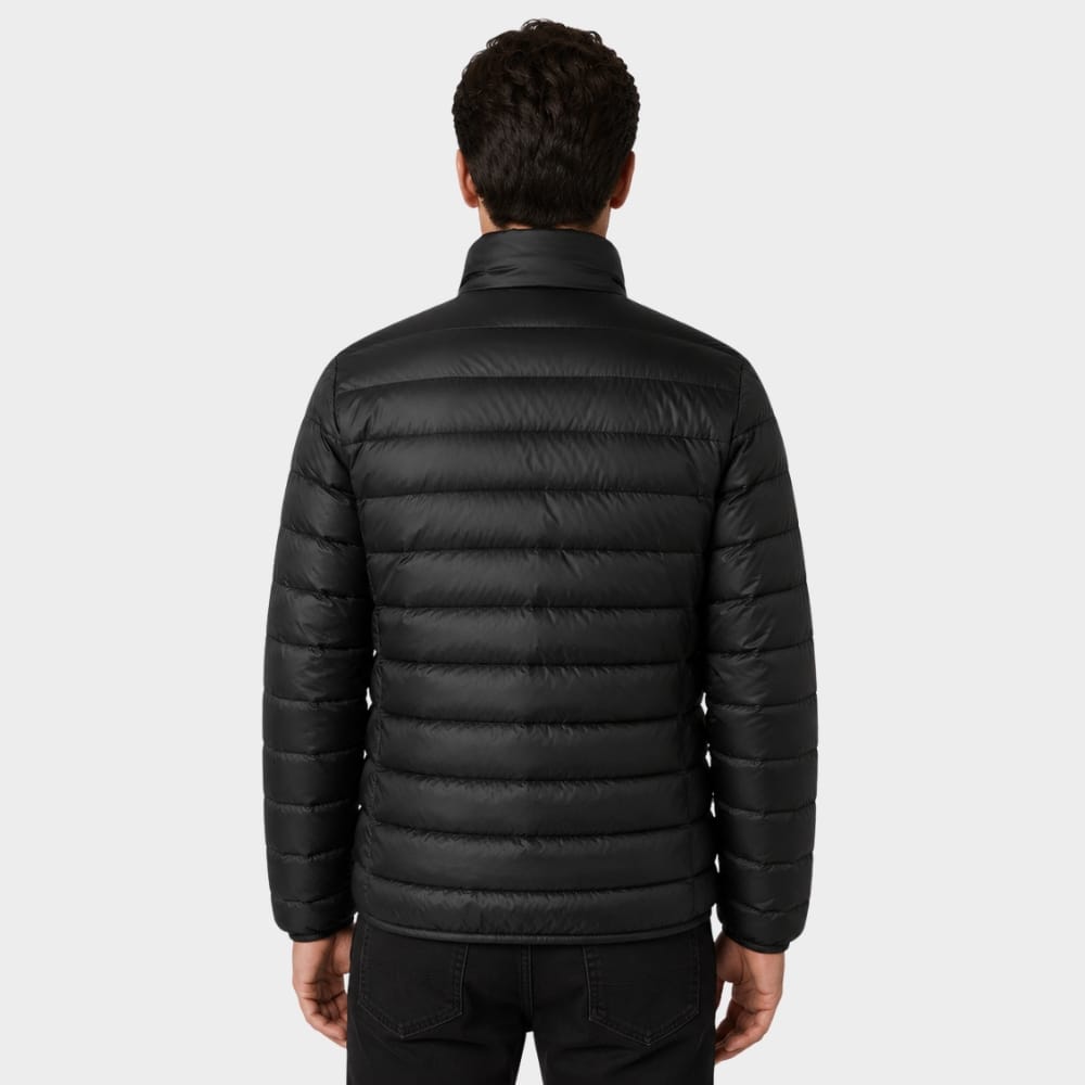 Hiking Camping mens ultralight hooded down jacket winter slim fit