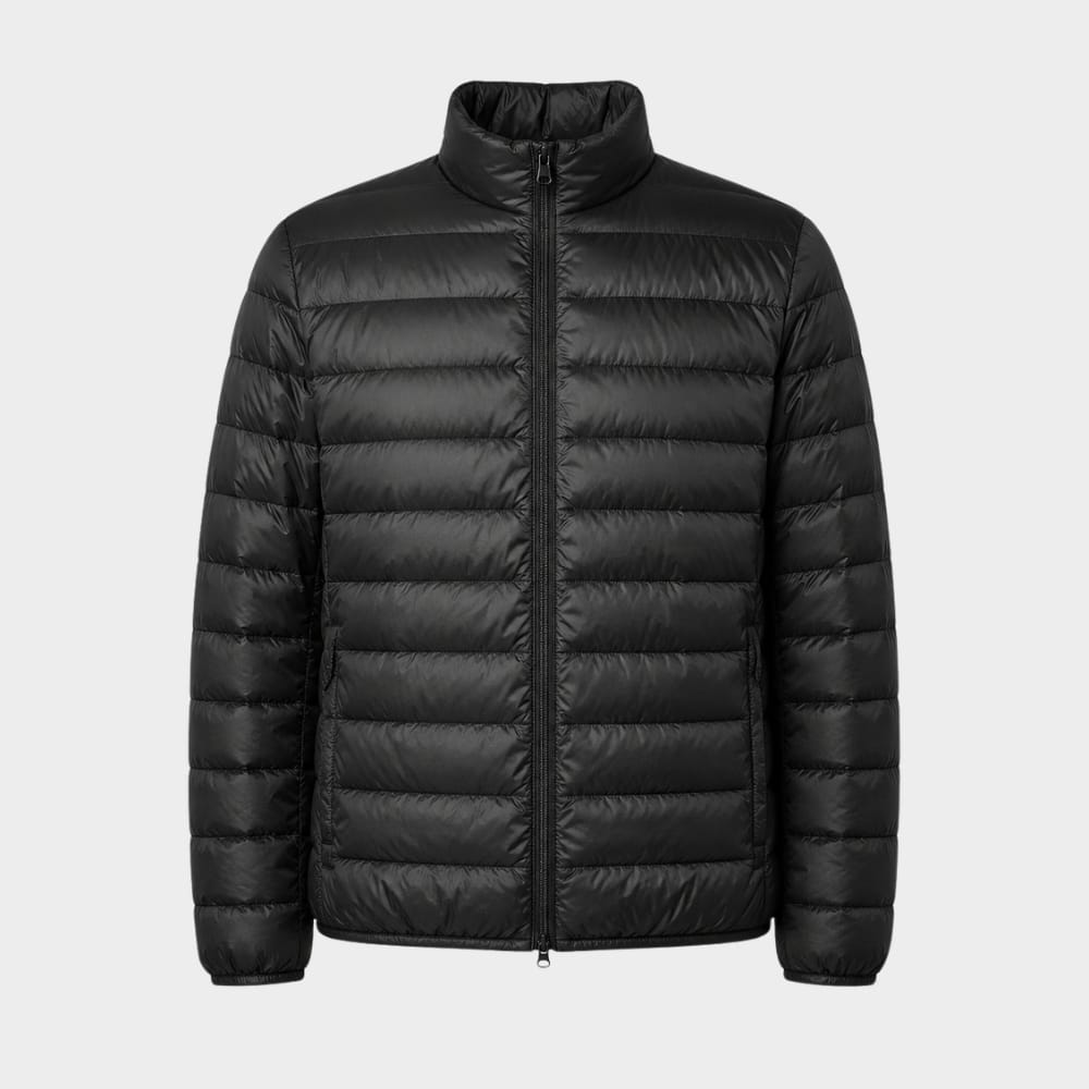 Hiking Camping mens ultralight hooded down jacket winter slim fit