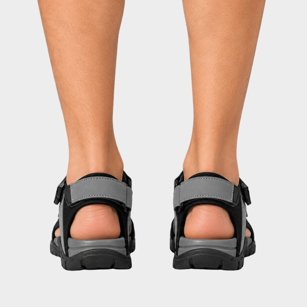 Hiking Camping mens walking sandals wide toe box adjustable straps