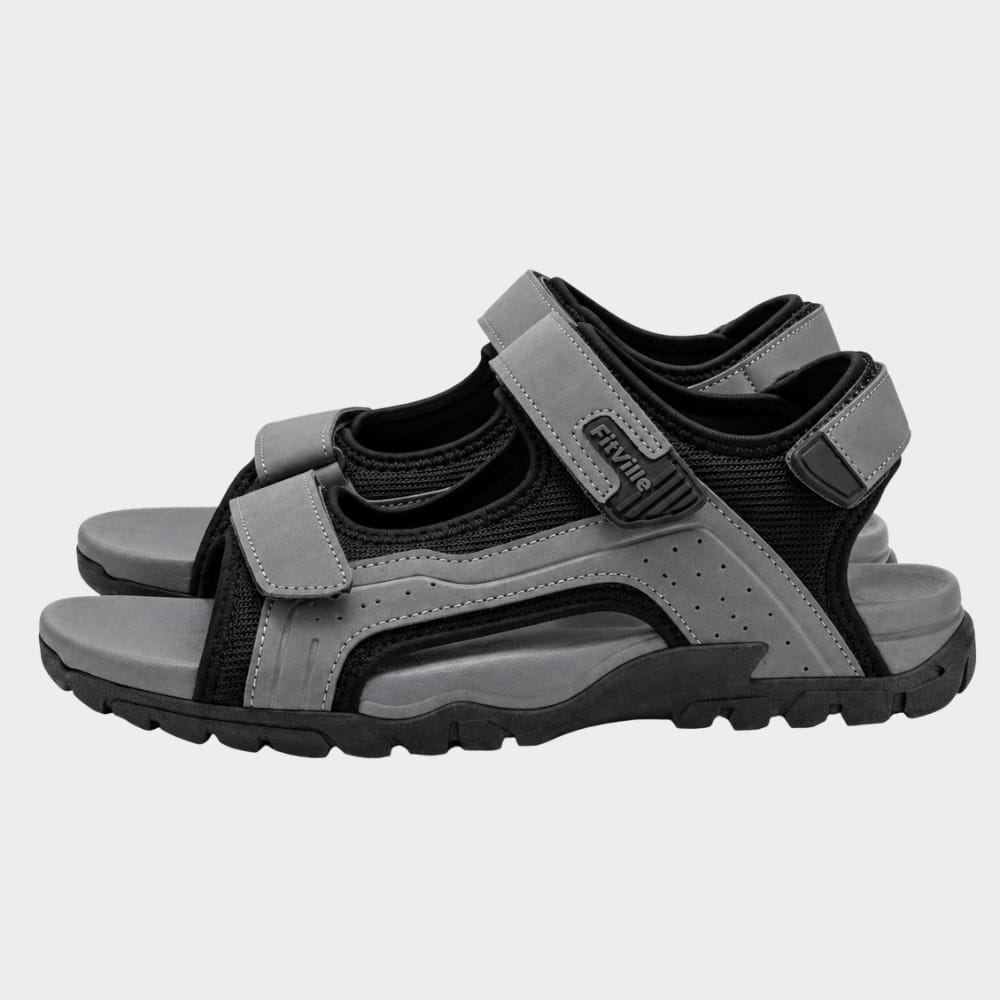 Hiking Camping mens walking sandals wide toe box adjustable straps