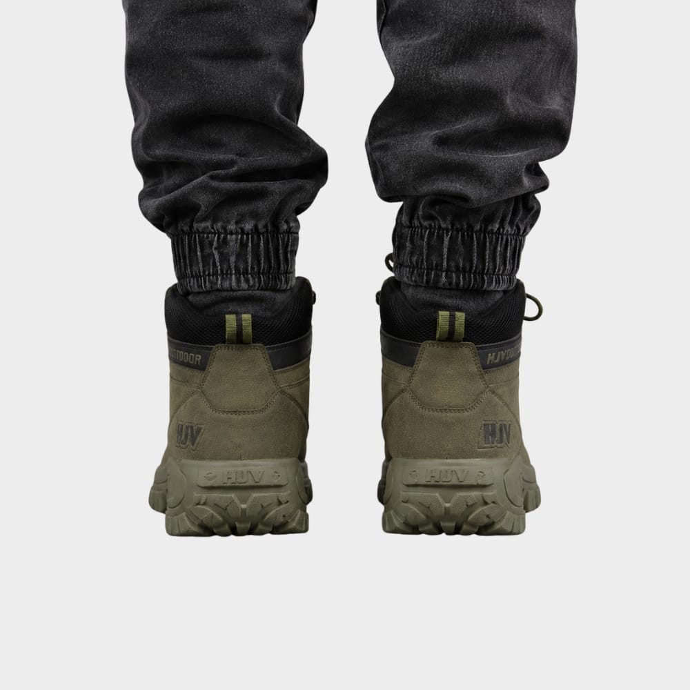 Hiking Camping mens waterproof combat hiking boots high top outdoor work