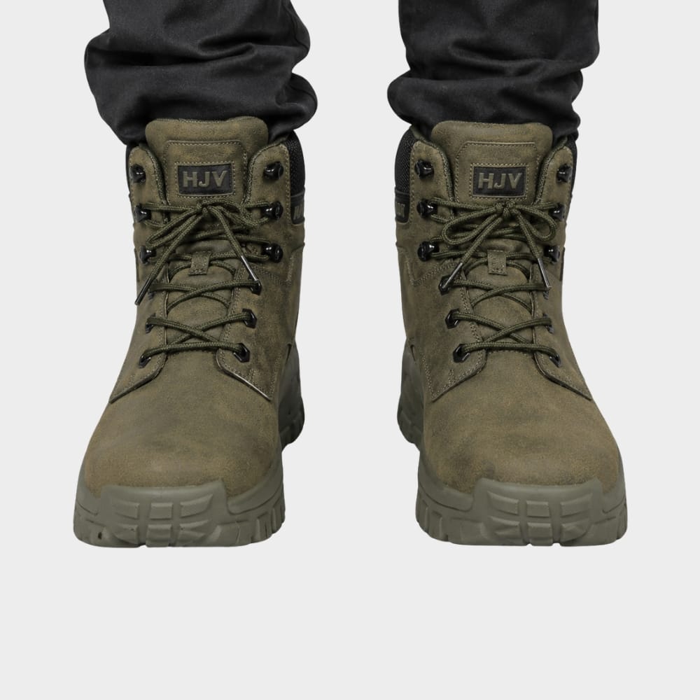 Hiking Camping mens waterproof combat hiking boots high top outdoor work