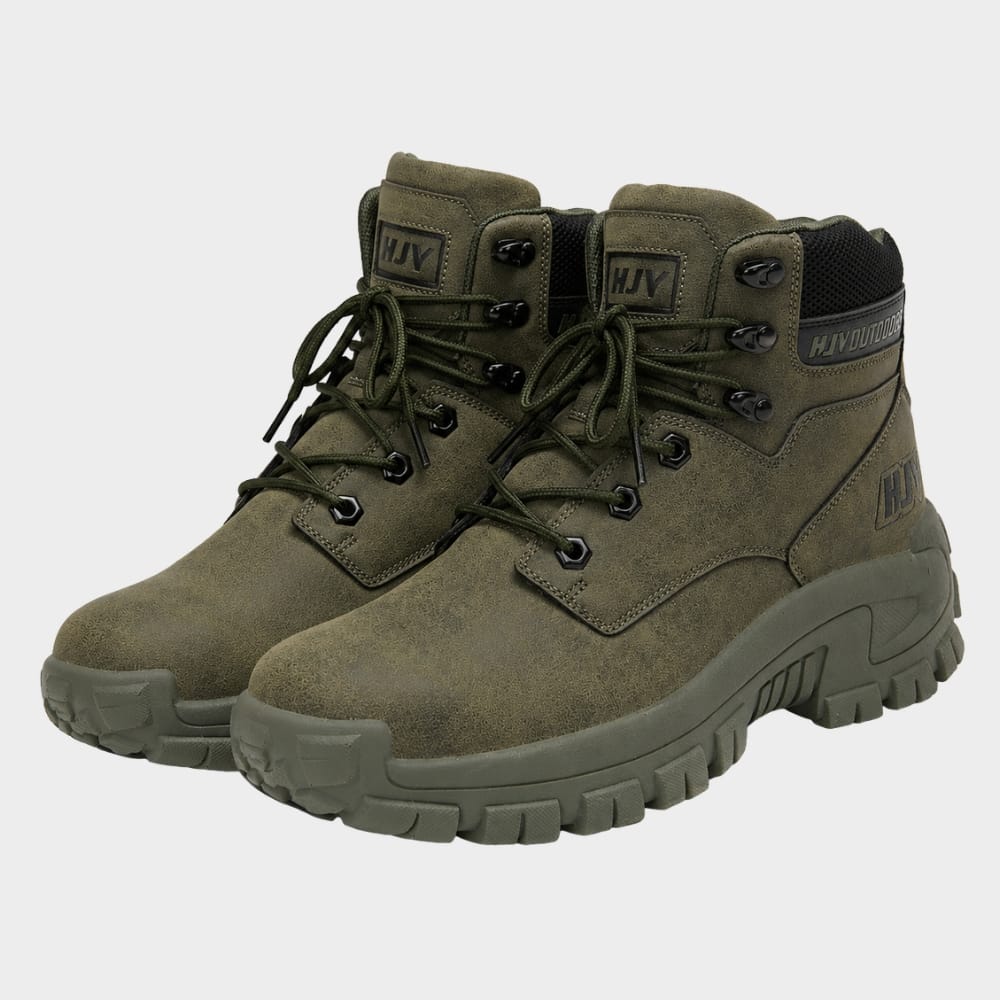 Hiking Camping mens waterproof combat hiking boots high top outdoor work