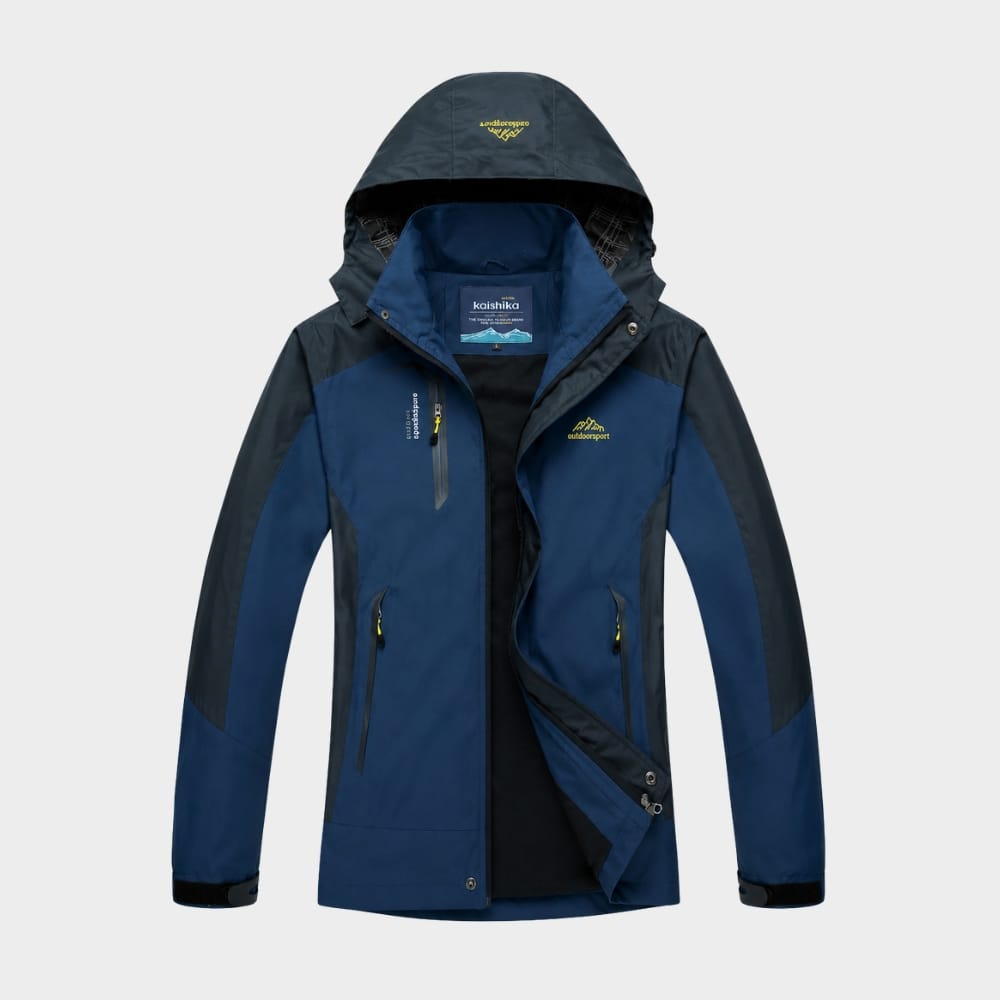 Hiking Camping mens waterproof hiking jacket windproof hooded raincoat