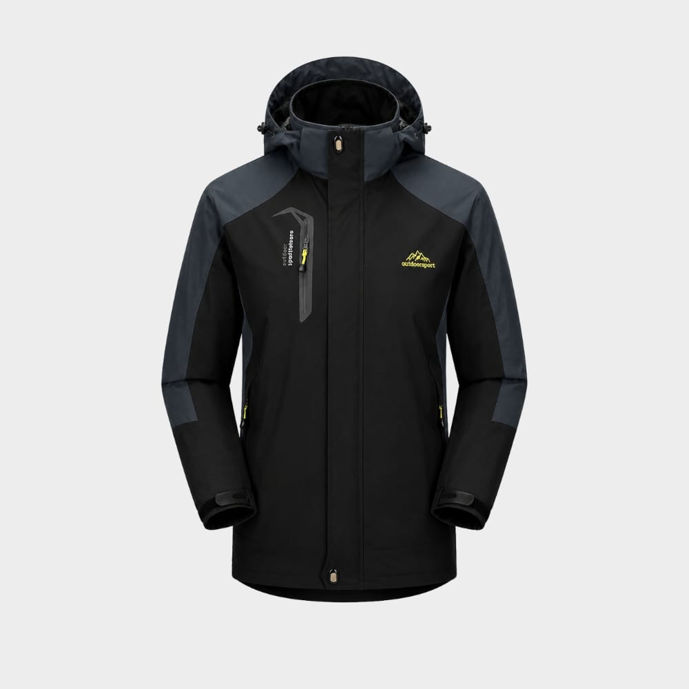 Hiking Camping mens waterproof hiking jacket windproof hooded raincoat