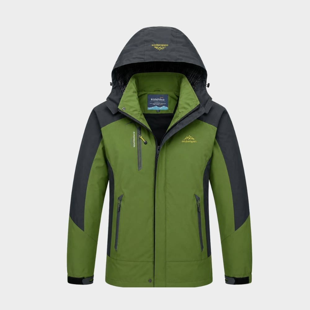 Hiking Camping mens waterproof hiking jacket windproof hooded raincoat