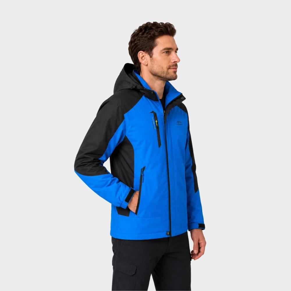 Hiking Camping mens waterproof hiking jacket windproof hooded raincoat
