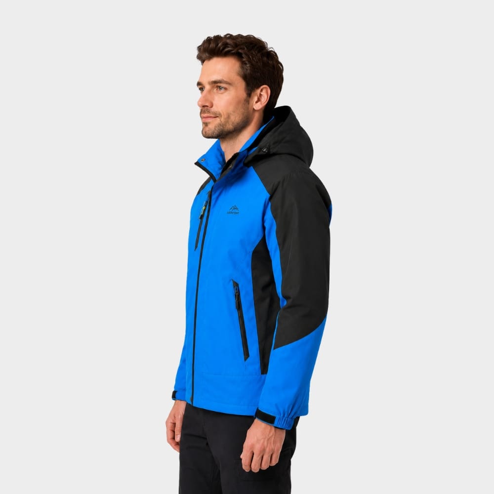 Hiking Camping mens waterproof hiking jacket windproof hooded raincoat