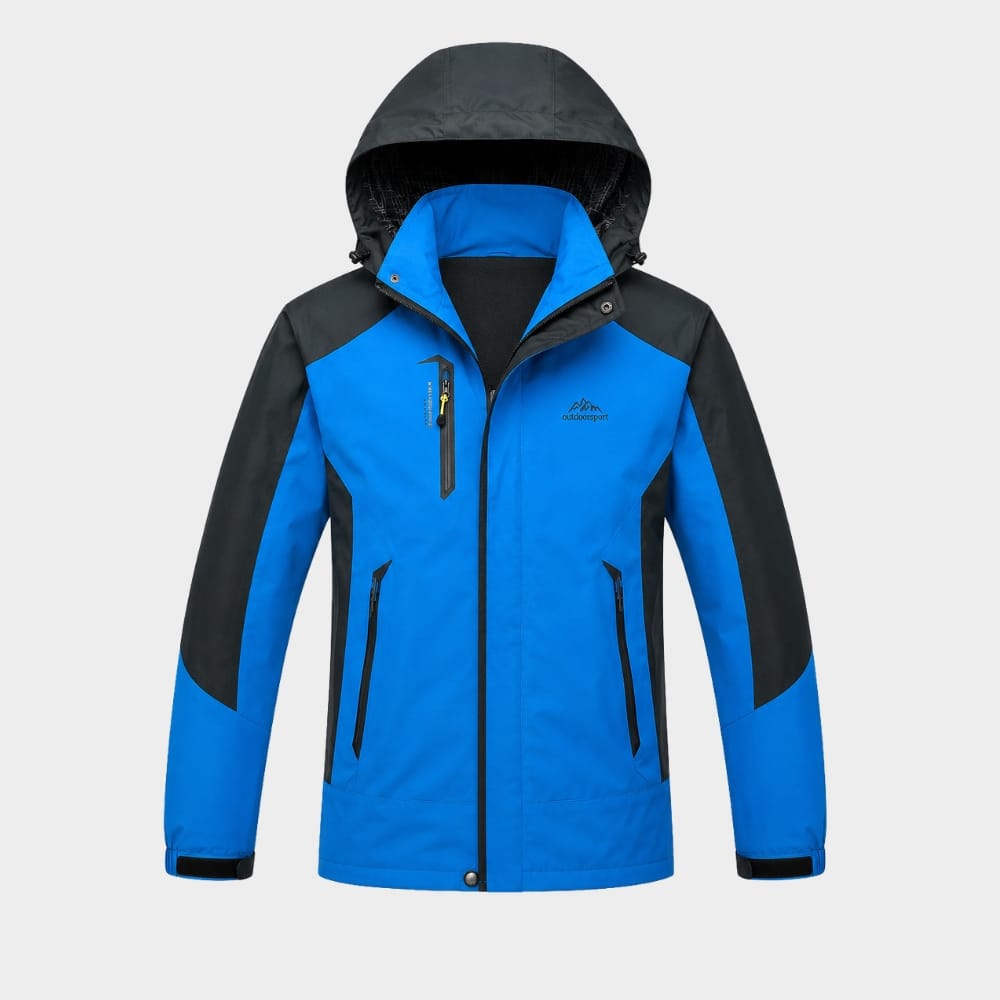 Hiking Camping mens waterproof hiking jacket windproof hooded raincoat