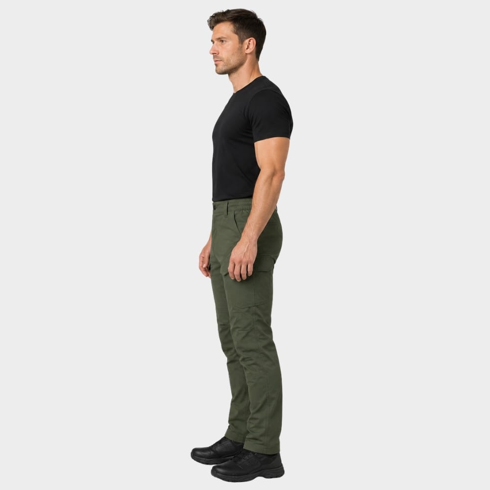 Hiking Camping mens waterproof tactical hiking cargo trousers multi pocket
