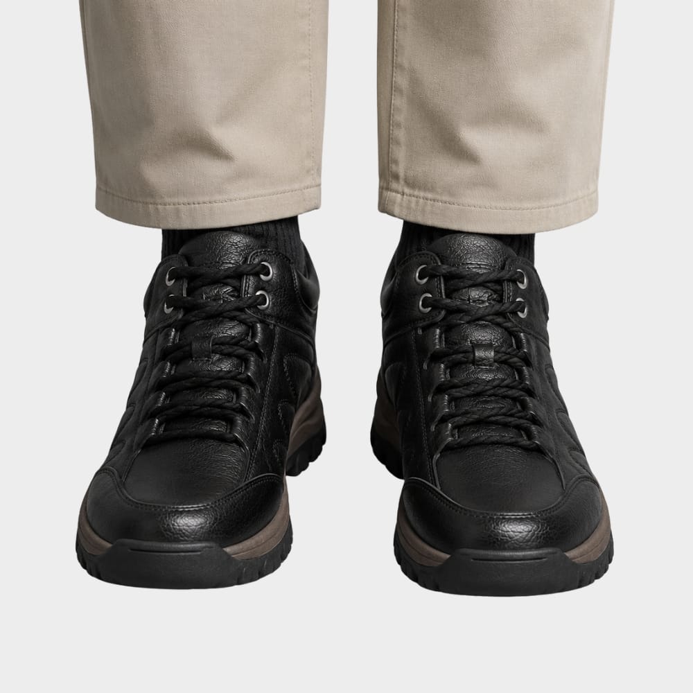 Hiking Camping mens winter fleece lined hiking boots anti slip
