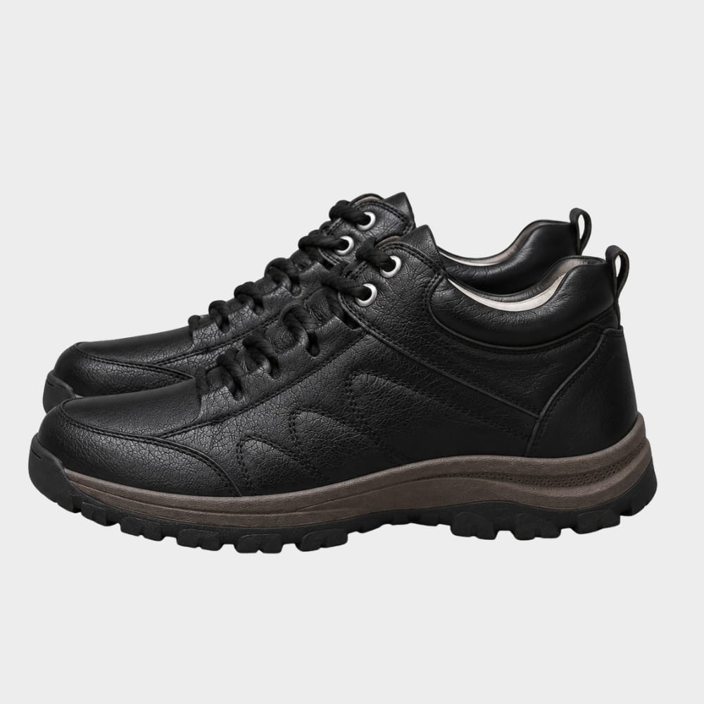 Hiking Camping mens winter fleece lined hiking boots anti slip