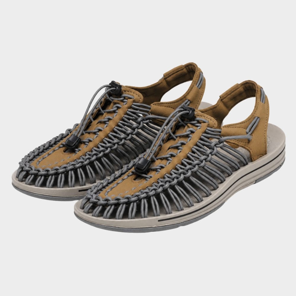 Hiking Camping mens woven walking sandals closed toe beach style