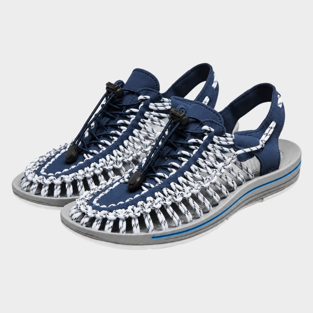 Hiking Camping mens woven walking sandals closed toe beach style