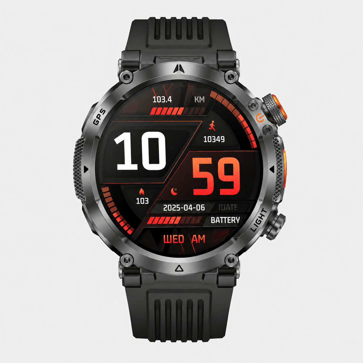 Hiking Camping military GPS sports smartwatch with compass waterproof