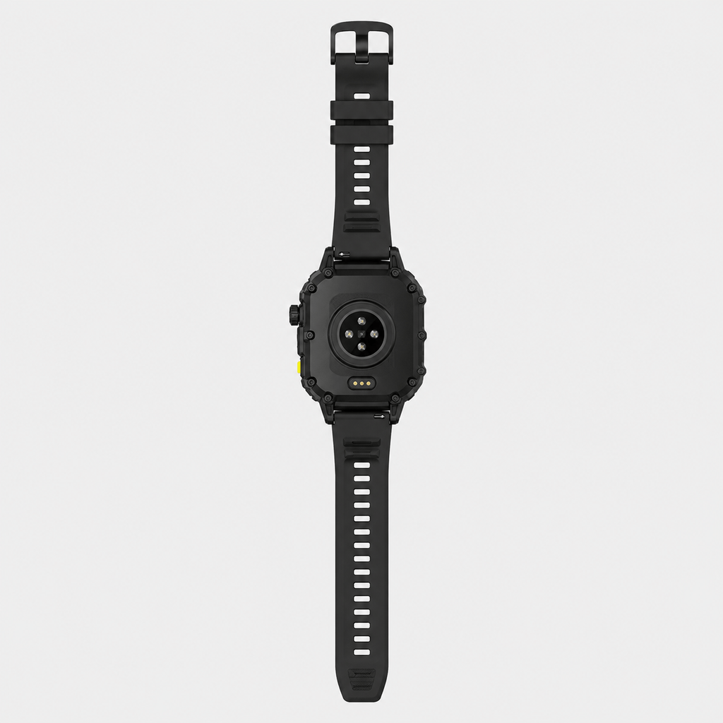 Hiking Camping military smartwatch with flashlight Bluetooth call waterproof