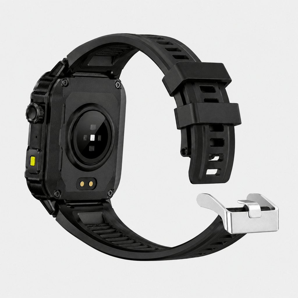 Hiking Camping outdoor sports smartwatch with LED flashlight fitness tracker