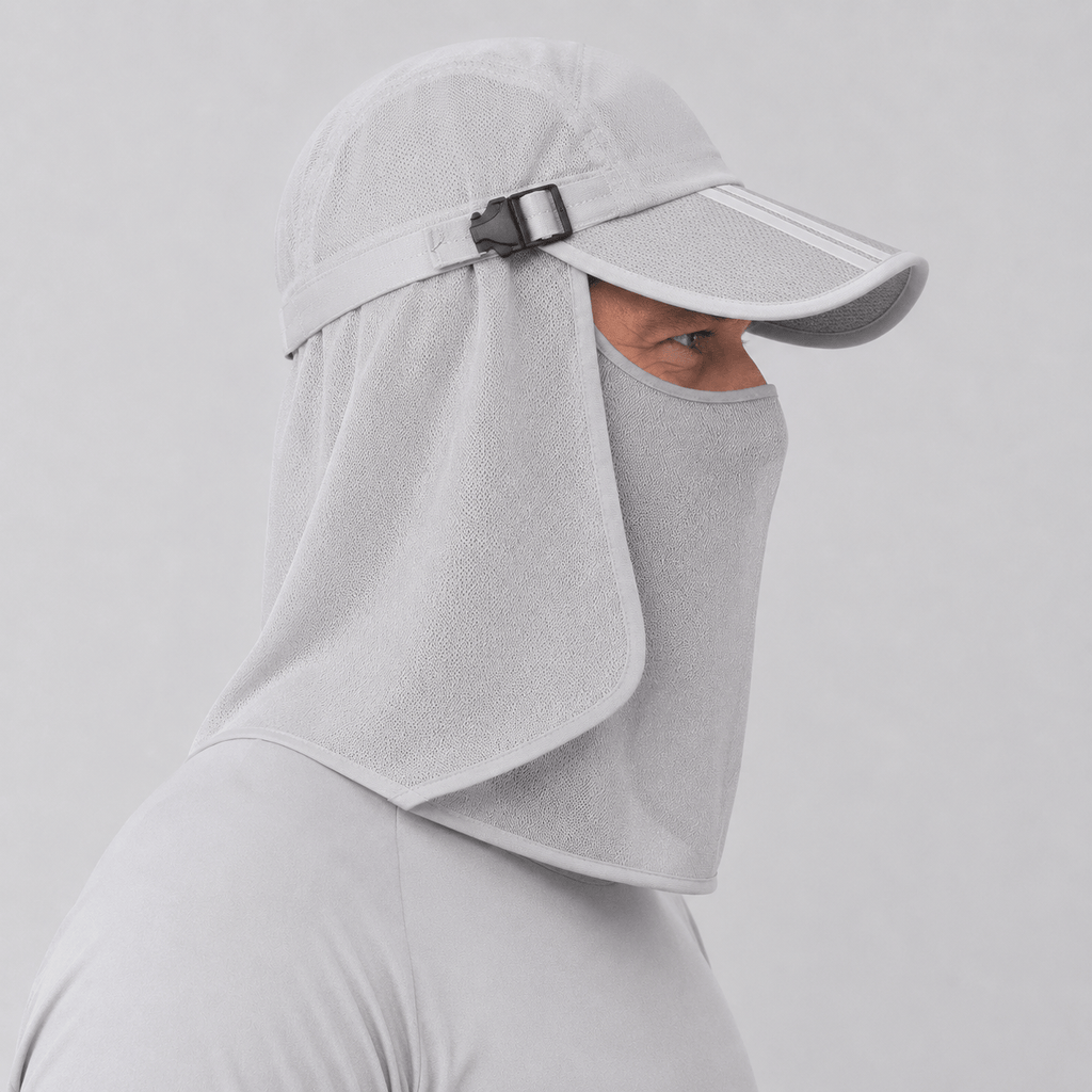 Hiking Camping outdoor sun protection hat with neck flap and face cover