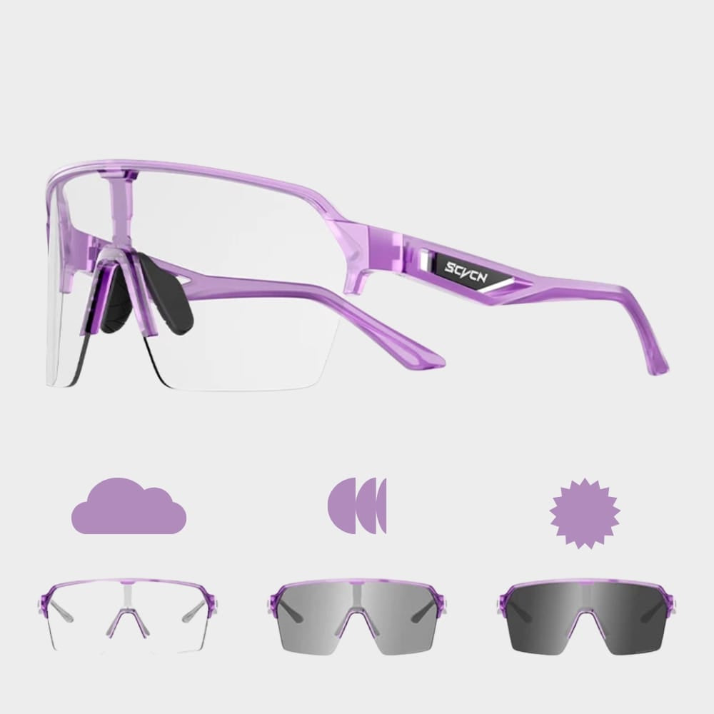 Hiking Camping photochromic cycling sports sunglasses UV400 wide vision