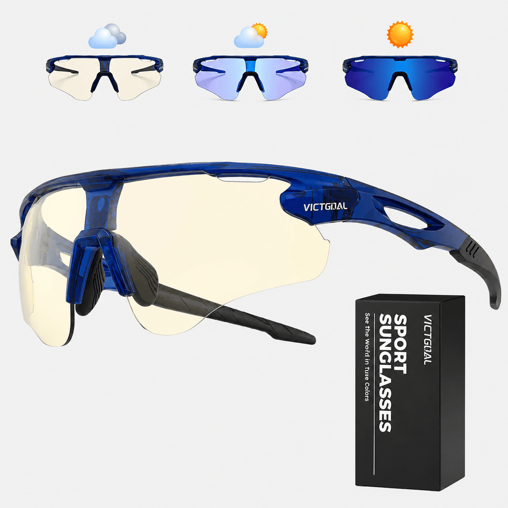 Hiking Camping photochromic running sports sunglasses UV400 outdoor eyewear
