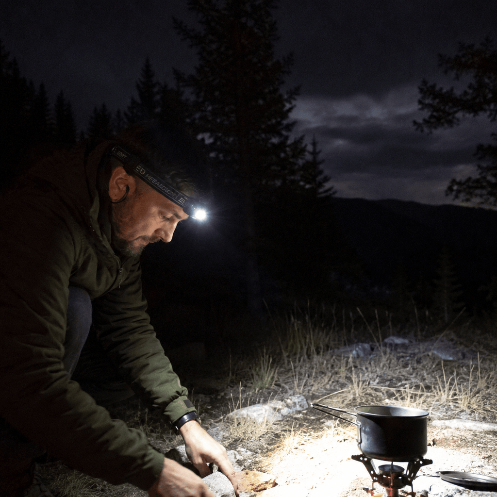 Hiking Camping rechargeable LED headlamp with motion sensor ultra bright
