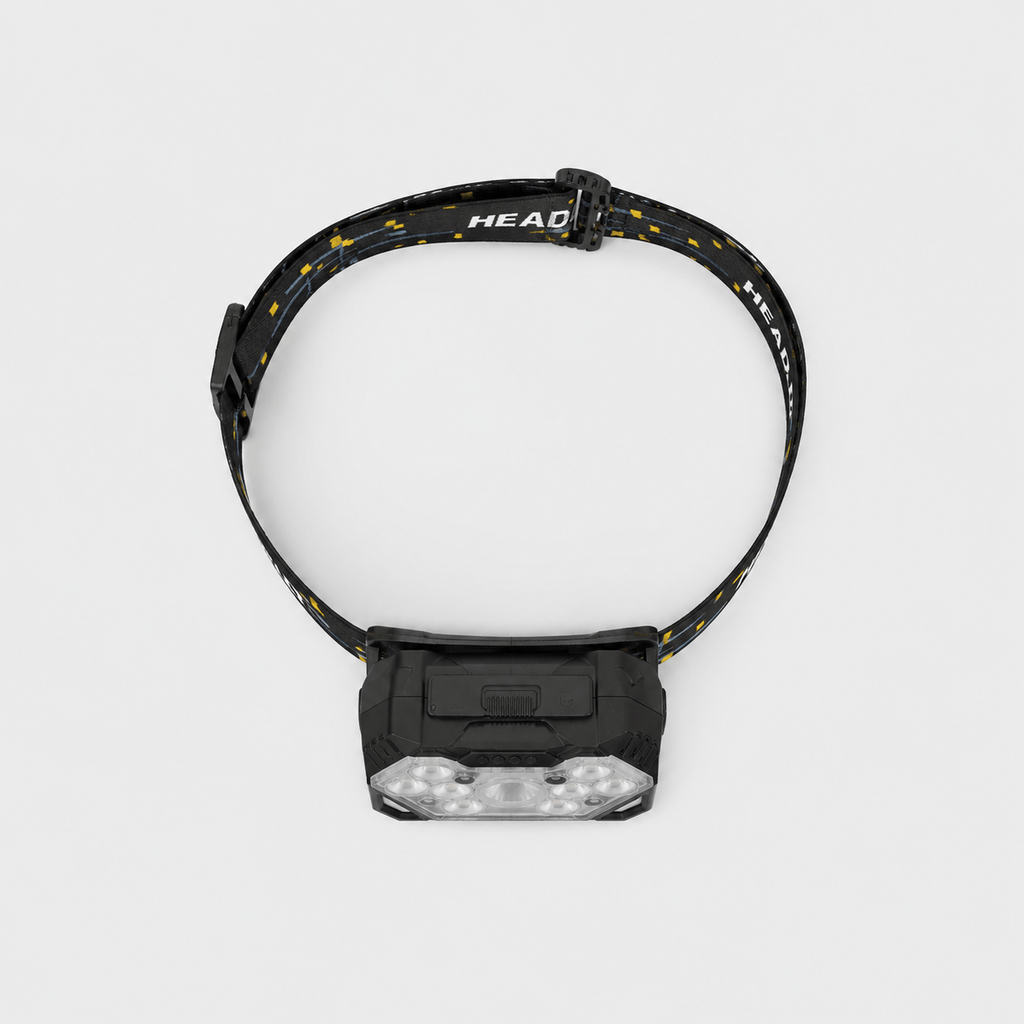 Hiking Camping rechargeable LED headlamp with motion sensor waterproof