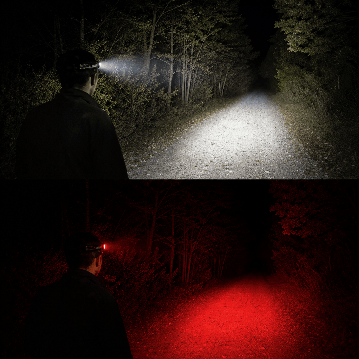 Hiking Camping rechargeable LED headlamp with motion sensor waterproof