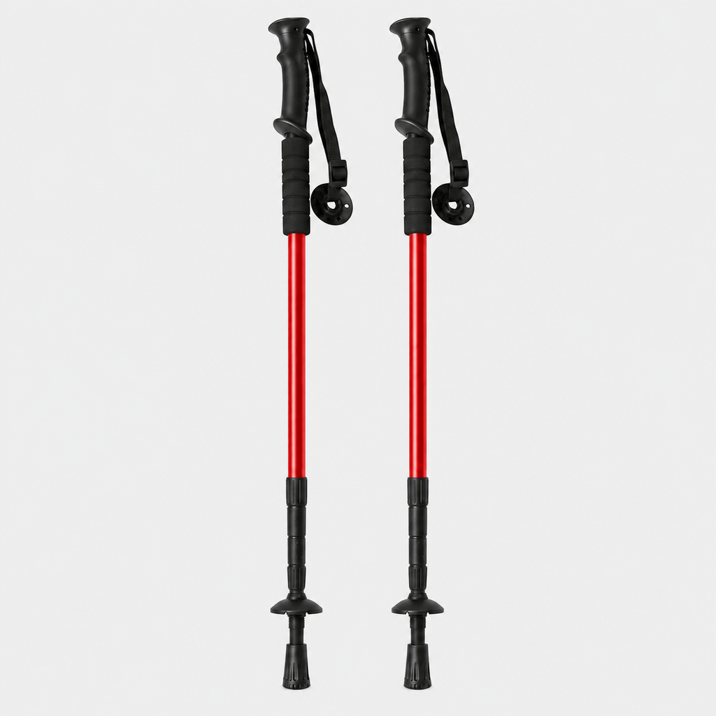 Hiking Camping shock absorbing hiking poles foldable trekking sticks
