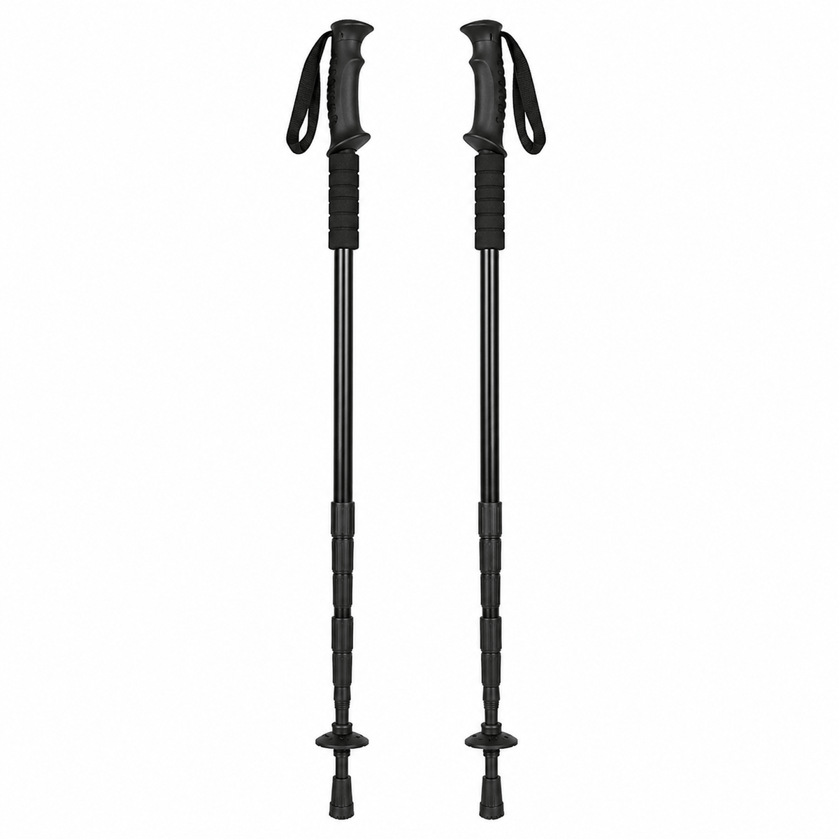 Hiking Camping shock absorbing hiking poles foldable trekking sticks