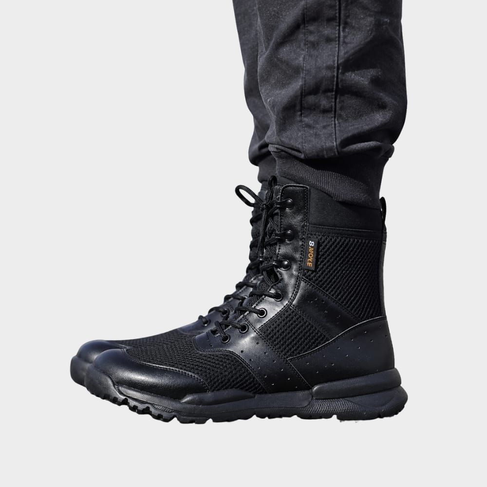 Hiking Camping side zipper tactical hiking boots unisex breathable combat
