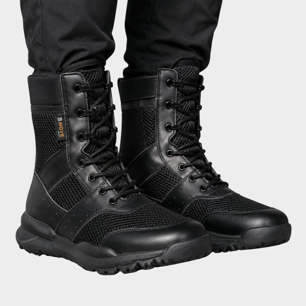 Hiking Camping side zipper tactical hiking boots unisex breathable combat