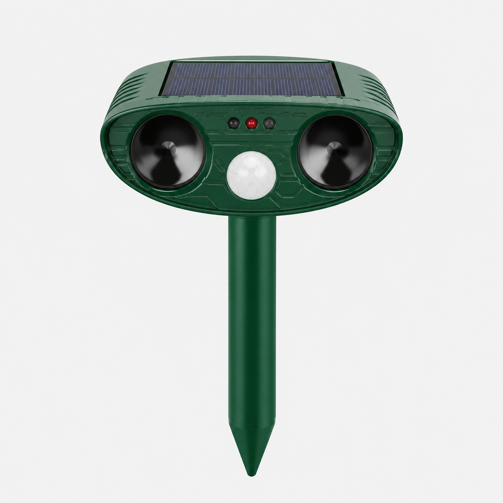 Hiking Camping solar ultrasonic animal pest repellent garden waterproof