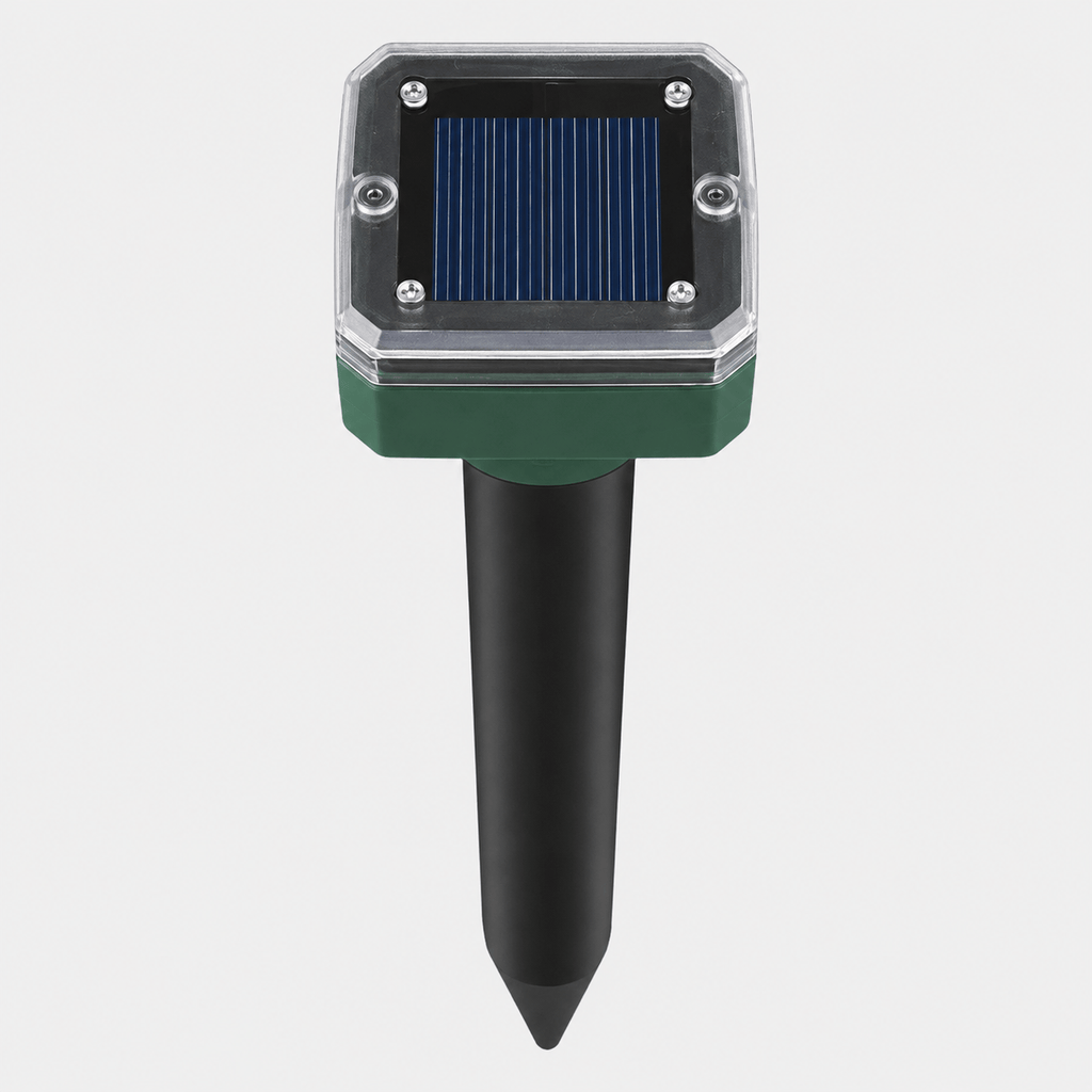 Hiking Camping solar ultrasonic pest repellent outdoor animal deterrent