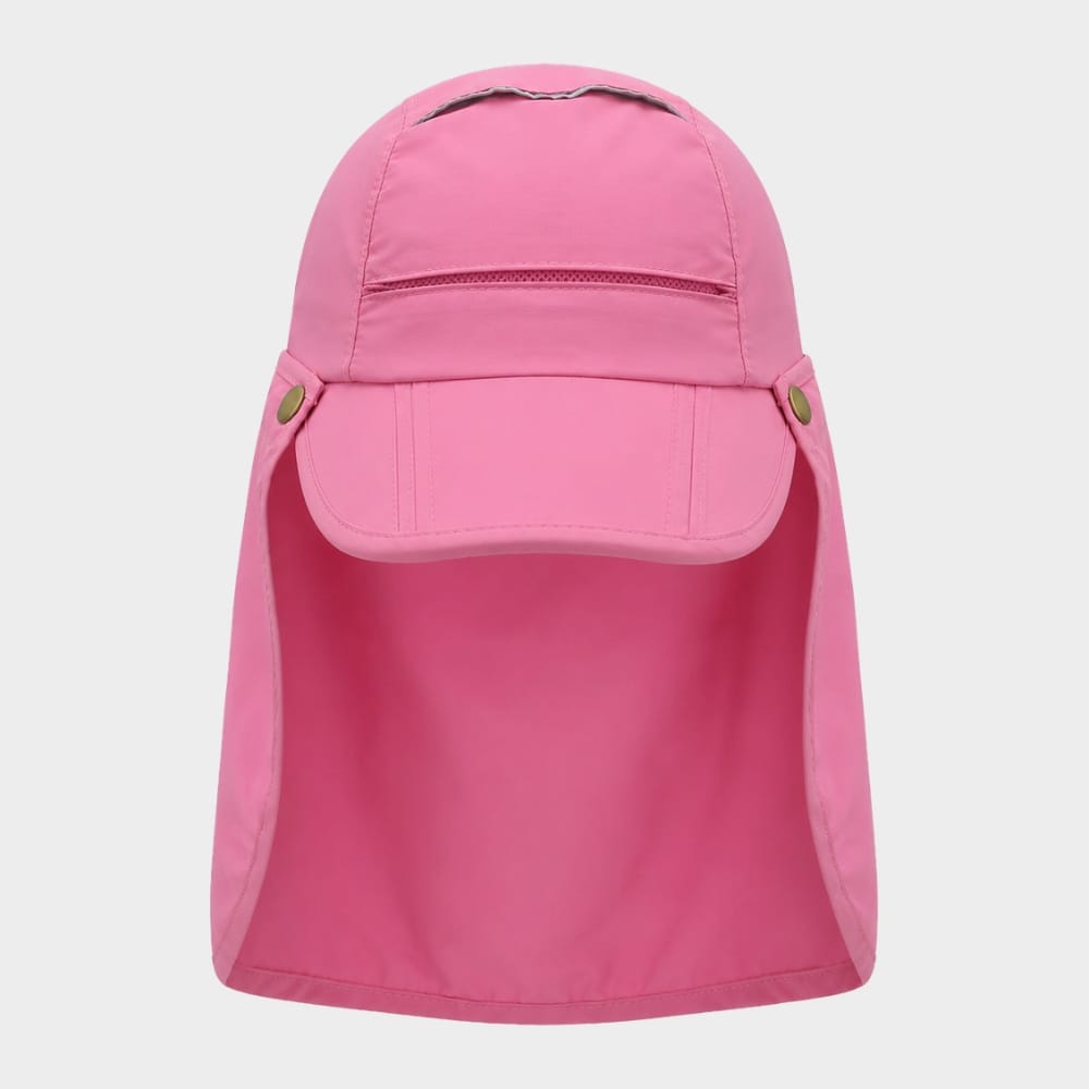Hiking Camping sun visor hat with neck flap UV protection